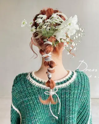 ロング カラー ヘアアレンジ ハイトーンカラー♡ yuのヘアスタイル
