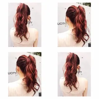 ロング カラー パーマ ヘアアレンジ 【美髪とカット】 AKIFUMIのヘアスタイル