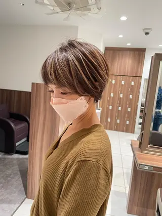 セミロング カラー ヘアアレンジ 🇰🇷韓国ヘア★ 副店長.쿠리타⭐︎のヘアスタイル