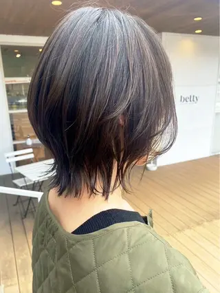 ミディアム カラー 田部 勇斗のヘアスタイル