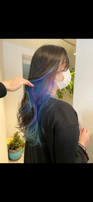ロング カラー 銀座/ハイトーン/ hayaka 🖤のヘアスタイル