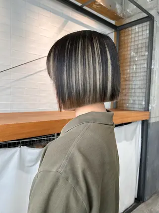 ミディアム keen 立川のヘアスタイル