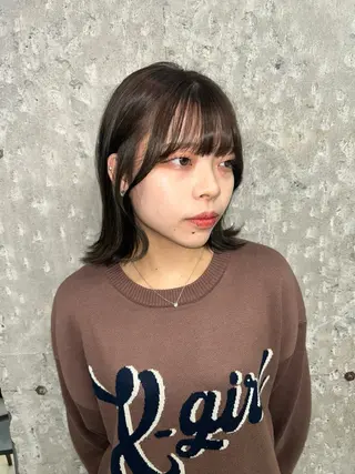 ミディアム カラー 新高円寺 Miranoのヘアスタイル