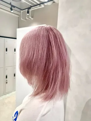 ショート カラー ハイトーン/うる艶 🤍カラー Mioのヘアスタイル