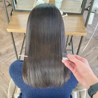 セミロング パーマ 髪質改善特化 谷口祐綺のヘアスタイル