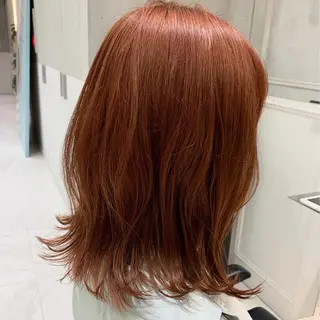 ミディアム カラー minami🪷 暖色カラーのヘアスタイル