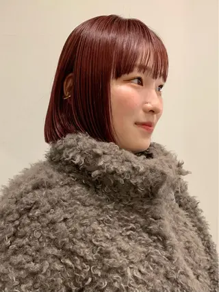 ショート カラー 落合希 Olivebeigeのヘアスタイル