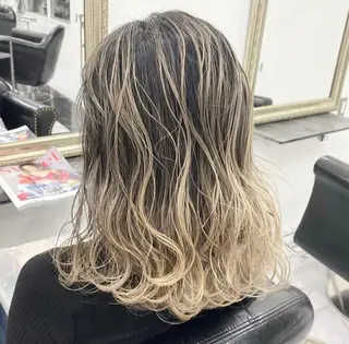 ミディアム カラー パーマ ヘアアレンジ メンズ キッズ ネイル マツエク・マツパ 圧倒的なクォリティ✨ waku 岡崎店のヘアスタイル