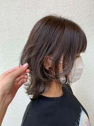 ミディアム カラー megu 髪質改善TaLeのヘアスタイル