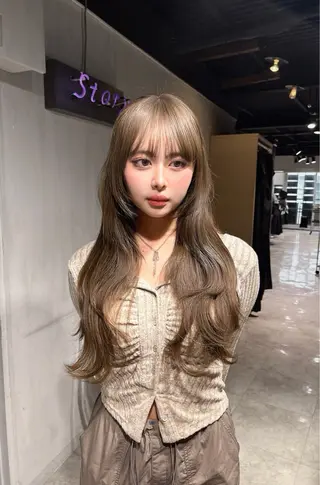 ロング MEI🎀レイヤー 🎀韓国styleのヘアスタイル