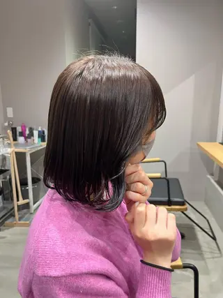 ショート カラー 透明感ケアカラー/ レイヤー/ryokaのヘアスタイル
