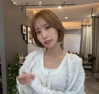 ショート カラー 🎀ミク🎀/ハイト ーン/デザインカラーのヘアスタイル