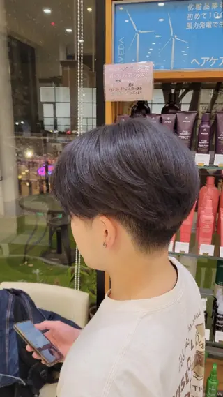 メンズ カラー メンズパーマ 渡辺将功のヘアスタイル
