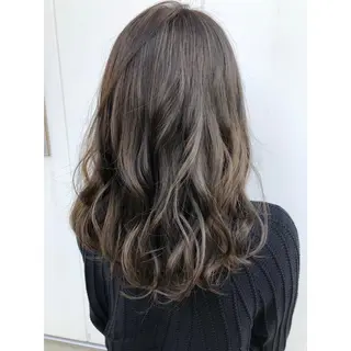 ロング カラー パーソナルカラー診断 できます 木曽 主博のヘアスタイル