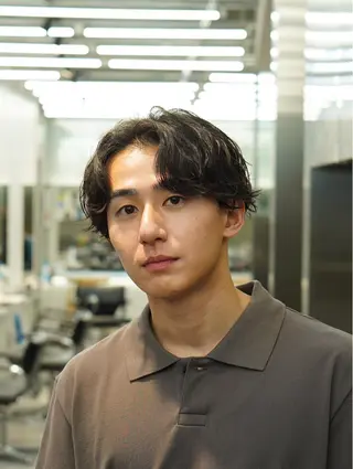 パーマ メンズ 原宿パーマ・カラー 小原隼人のヘアスタイル