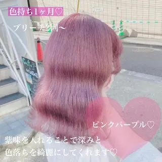 ミディアム カラー ヘアアレンジ メンズ キッズ マツエク・マツパ ブリーチの髪様 MASATOのヘアスタイル