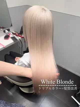 ロング カラー ハイトーン特化💍 NØRN💍韓国のヘアスタイル