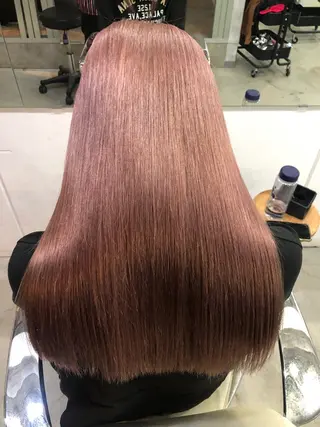 セミロング カラー 艶髪育成サロン 京橋　shinのヘアスタイル