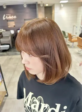 ミディアム カラー 西岡 英菜のヘアスタイル