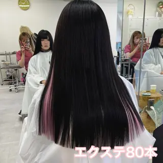 ロング MOE🐈⬛🎀 エクステ/ワンホンのヘアスタイル