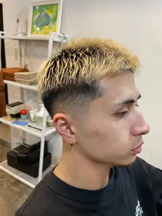 ショート メンズ 阿部 慈導のヘアスタイル