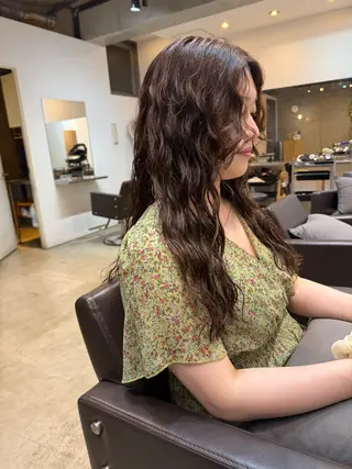 ロング 🌿朝5分でお洒落 パーマスタイル🌿のヘアスタイル