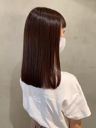 セミロング カラー アンニュイヘア🪽 ayumiのヘアスタイル