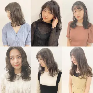 セミロング カラー マツエク・マツパ ハイトーンボブ 前田 表参道　グレージュのヘアスタイル