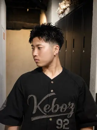 ショート パーマ メンズ メンズ特化🌀 山田玲亜のヘアスタイル