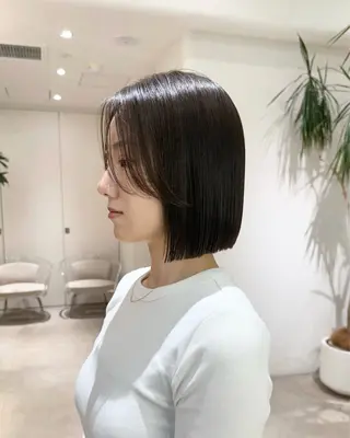 ミディアム パーマ 渋谷ボブ特化 /田中航平のヘアスタイル