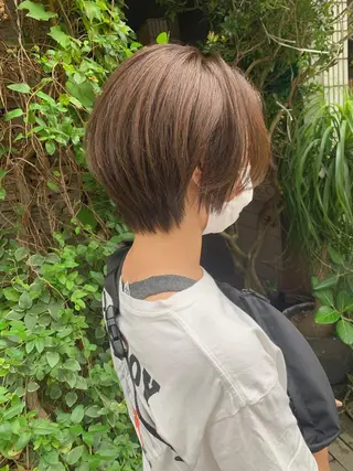 ショート レイヤーカット 鈴木駿介のヘアスタイル