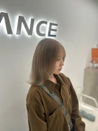 カラー 透明感ベージュ🎀 Anju/渋谷🎀のヘアスタイル
