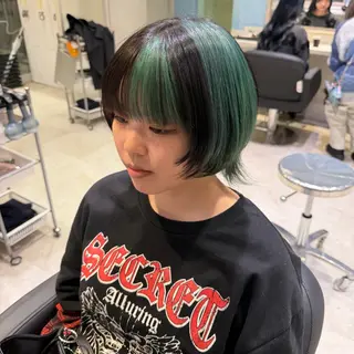 ショート カラー 💖ブリーチ/暖色 𝐘𝐮𝐢💖のヘアスタイル
