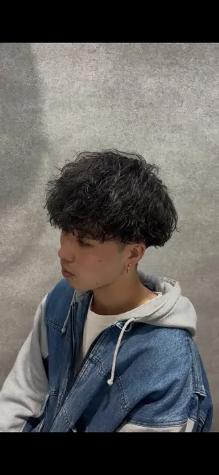 ショート パーマ メンズ トレンド🔥メンズ 特化⚡️網野裕希のヘアスタイル
