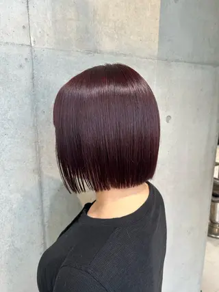 ショート カラー ヘアアレンジ ボブ艶モテカラー🫧 カリンのヘアスタイル