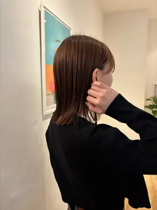 ミディアム 西田  美侑 /カットモデルのヘアスタイル