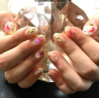 ネイル モチの良さ◉ フィルインネイル♡のネイルデザイン