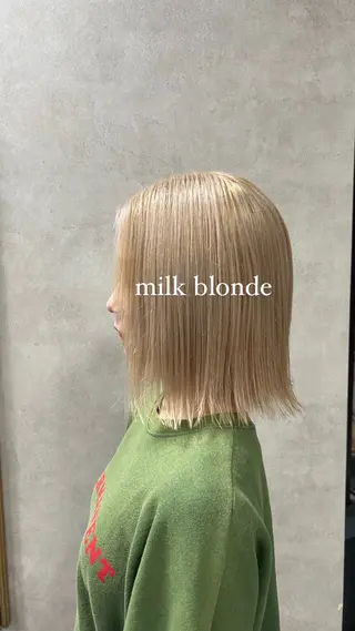 カラー Rin♡透明感ピンク 🎀白肌ラベンダーのヘアスタイル
