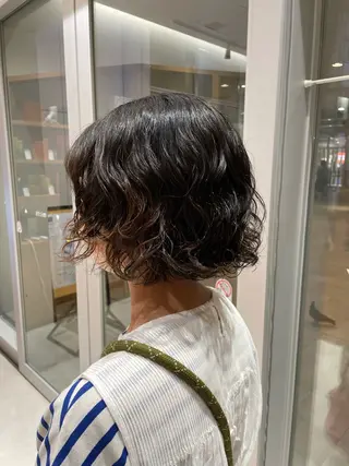 ショート ☁️ボブパーマ/ 咲良🪄のヘアスタイル