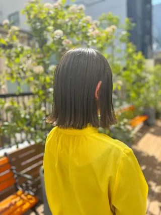 ショート カラー 髪質改善カラー ベージュ🤎YUMEのヘアスタイル