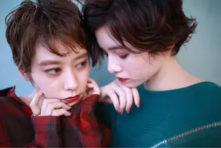 セミロング カラー パーマ ヘアアレンジ メンズ キッズ ネイル マツエク・マツパ premier modelsのヘアスタイル