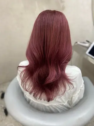セミロング カラー 新宿/韓国ヘア 中明度カラー/かやのヘアスタイル