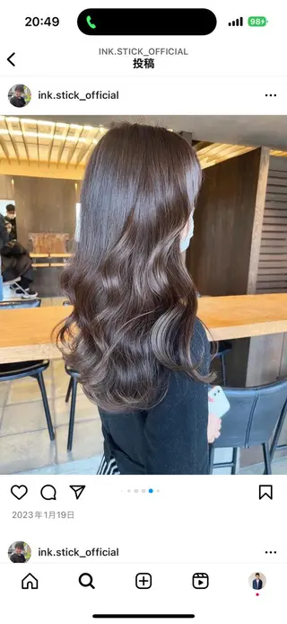 ロング カラー 浅井 寛十朗のヘアスタイル