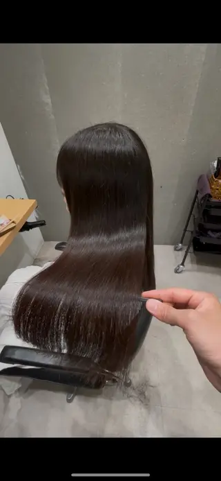 セミロング 髪質改善ヘアケア 艶髪特化/上田のヘアスタイル