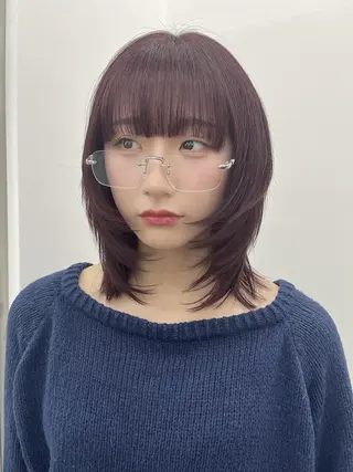 ミディアム カラー 初めてでも安心🌟 newi町田✂のヘアスタイル