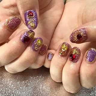 ネイル 渋谷／チップ長さ出し 👑アプレgel-xのネイルデザイン