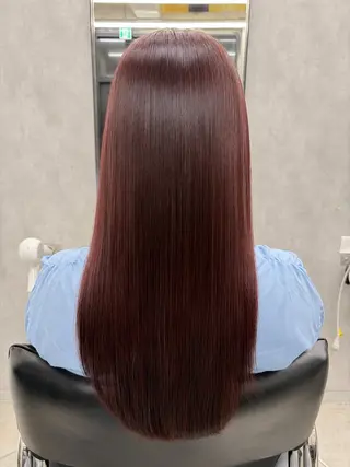 ロング カラー 梅雨対策すぐ巻ける ☔️縮毛矯正勝倉　麗のヘアスタイル