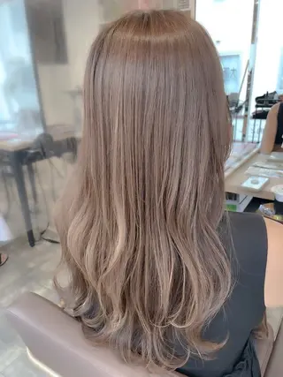 ロング カラー ハラダユウカ flower西明石店のヘアスタイル