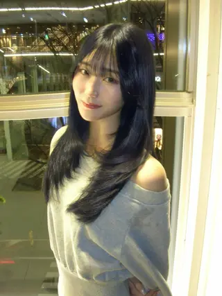 セミロング 菊地 純哉のヘアスタイル