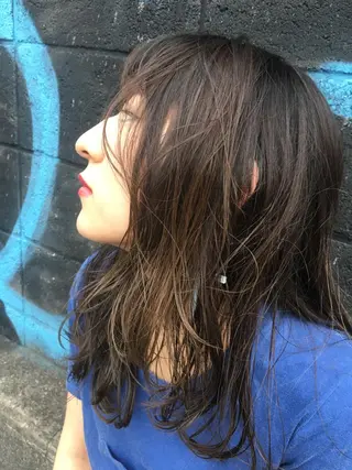 セミロング カラー 半個室サロン🫧 ササキアヤカのヘアスタイル